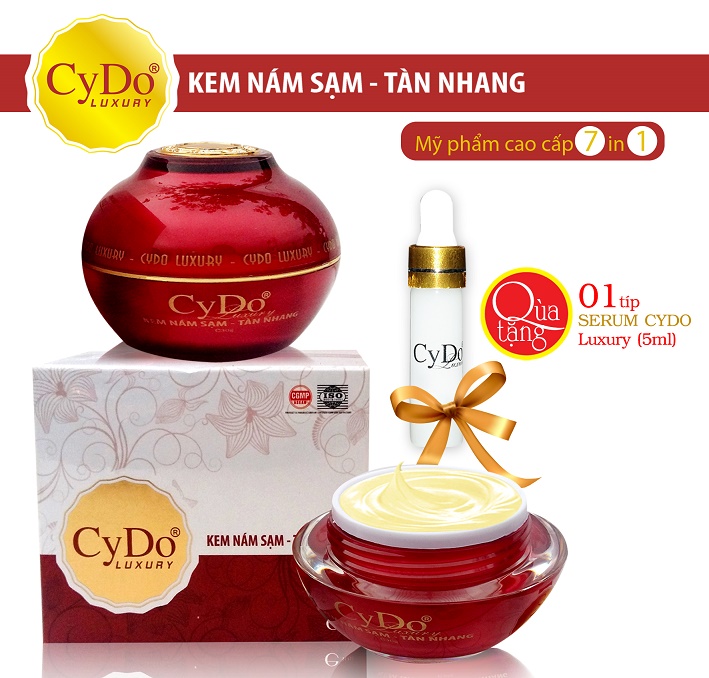KEM NÁM SẠM, TÀN NHANG 7 IN 1 LUXURY CYDO 30G