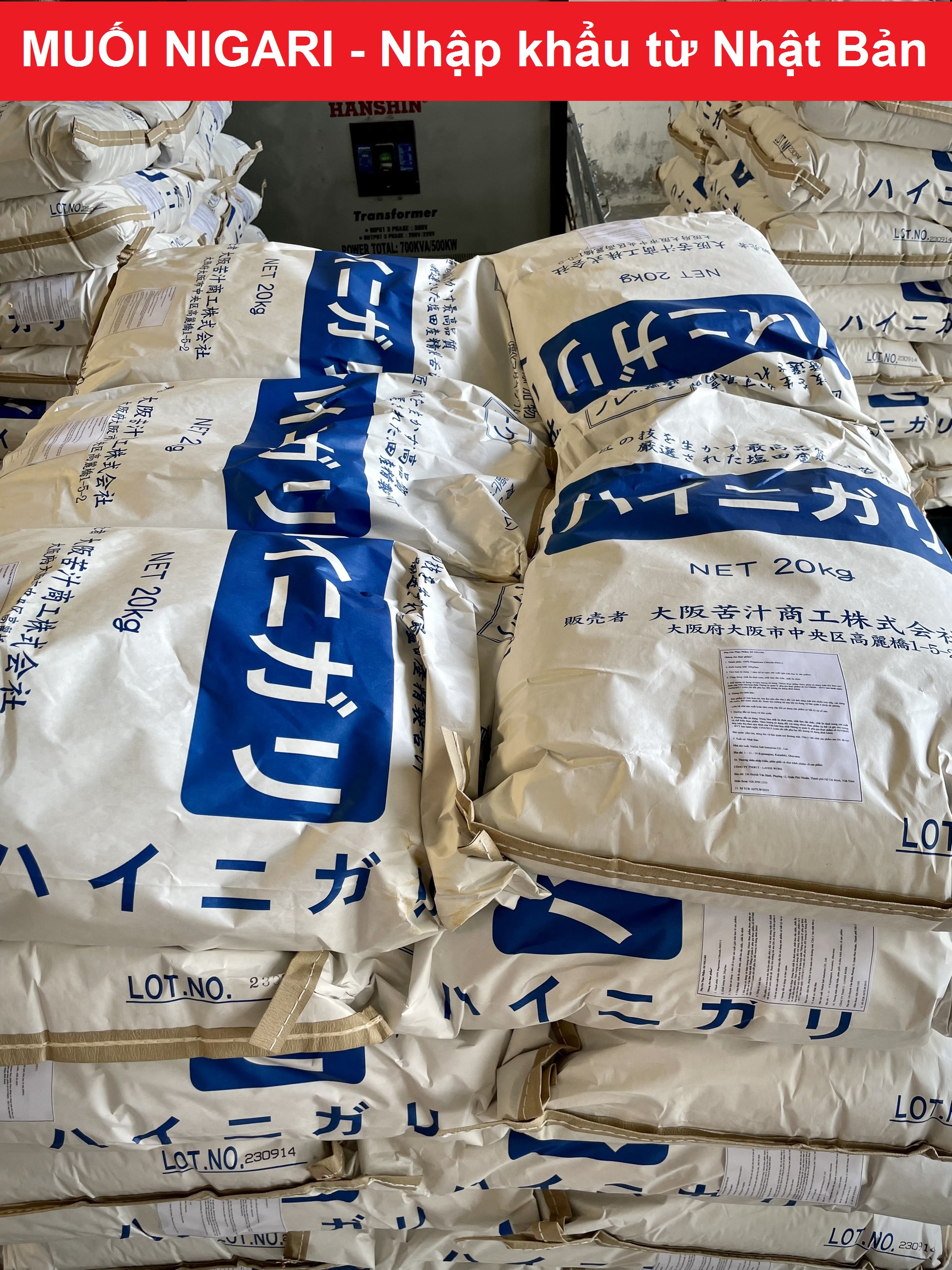 Muối NIGARI Nhật Bản 5kg làm đậu hũ đông nhanh béo mịn
