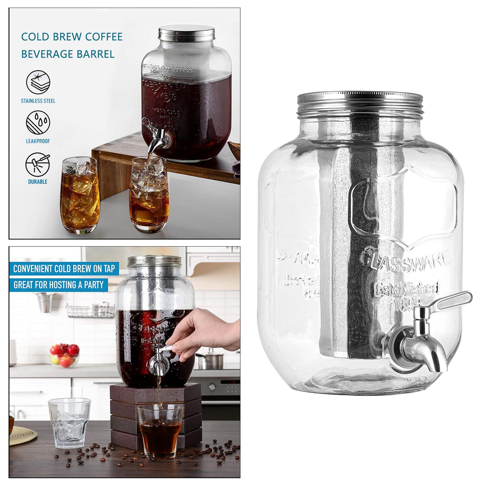 Drinks Dispenser Clear with Lid Juice Dispenser for Kitchen Accessories