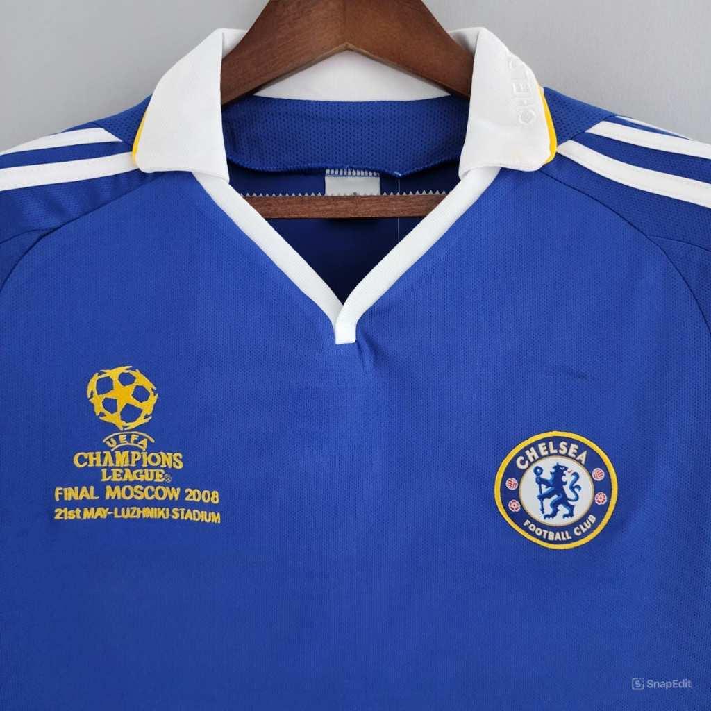Áo Bóng Đá Retro Chelsea 2008 - Sân Nhà bản cao cấp vải Cotton Polyester