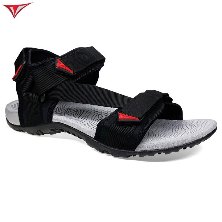 Giày Sandal Nam Nữ Việt Thủy Đen Quai Chéo - V017