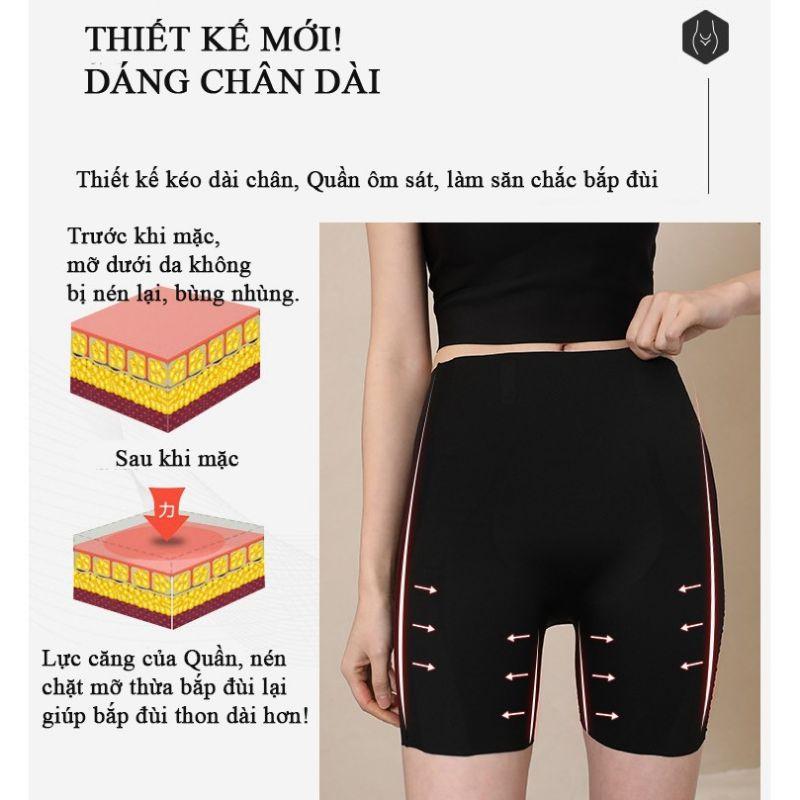 Quần gen kaka gen nịt bụng đùi giảm mỡ thiết kế hoàn toàn thế hệ mới làm phẳng bụng chống gập cuộn