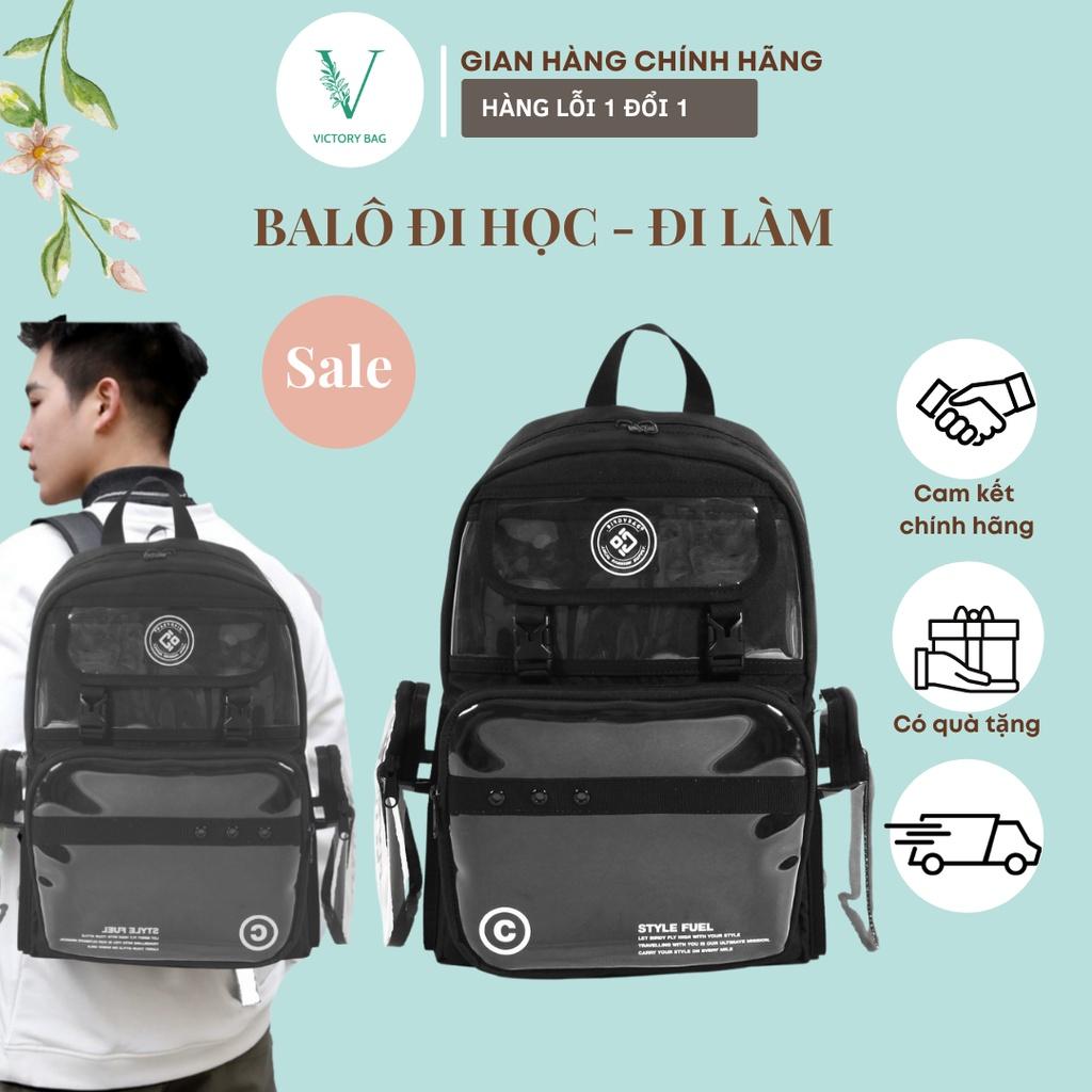 Balo Ulzzang Trong Suốt Cỡ Lớn Style Unisex Birdy Bag - SKU:026 -Victory bag Shop