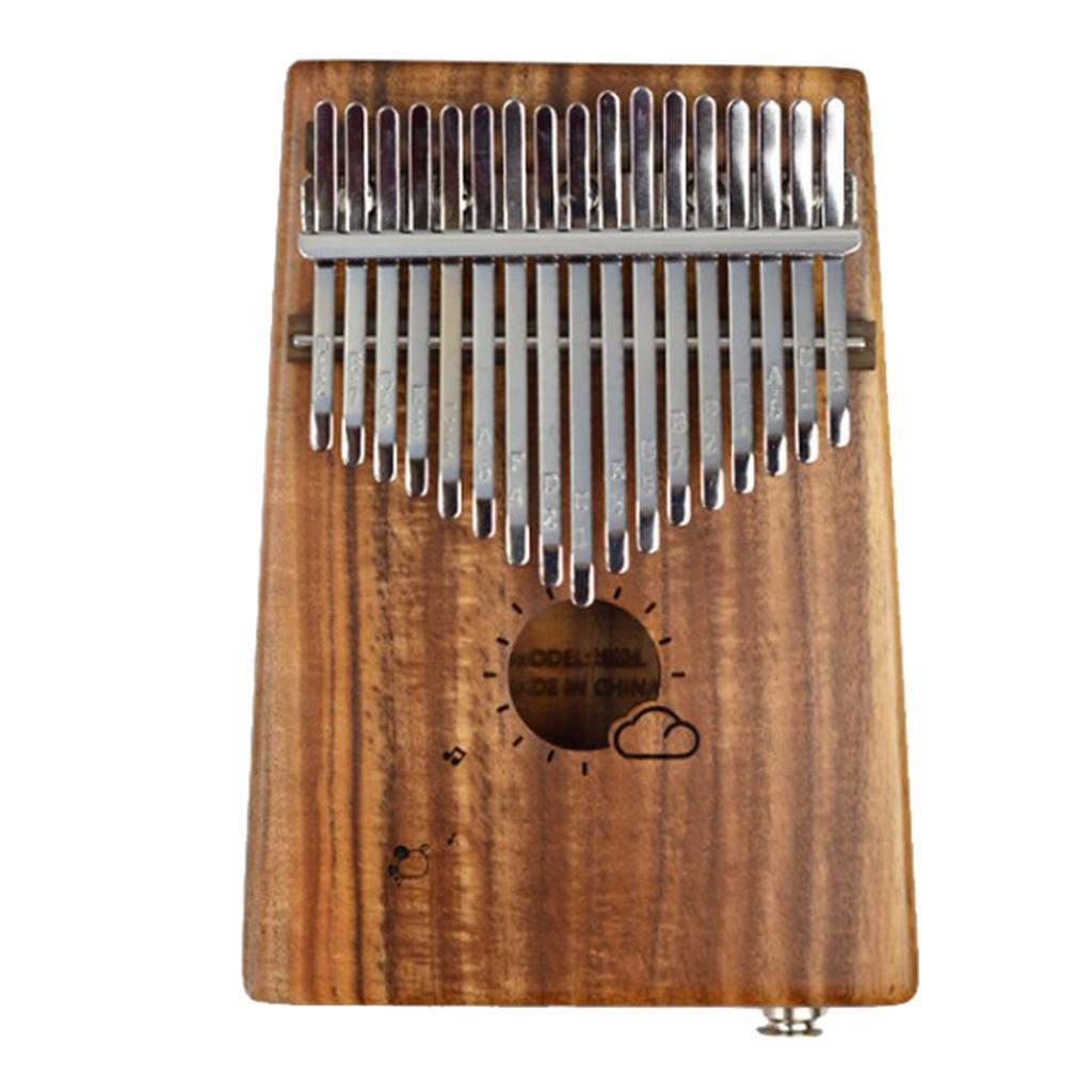 Wooden 17 Keys Kalimba Thumb Piano Musical Instrument Accessory for Piano Lovers
