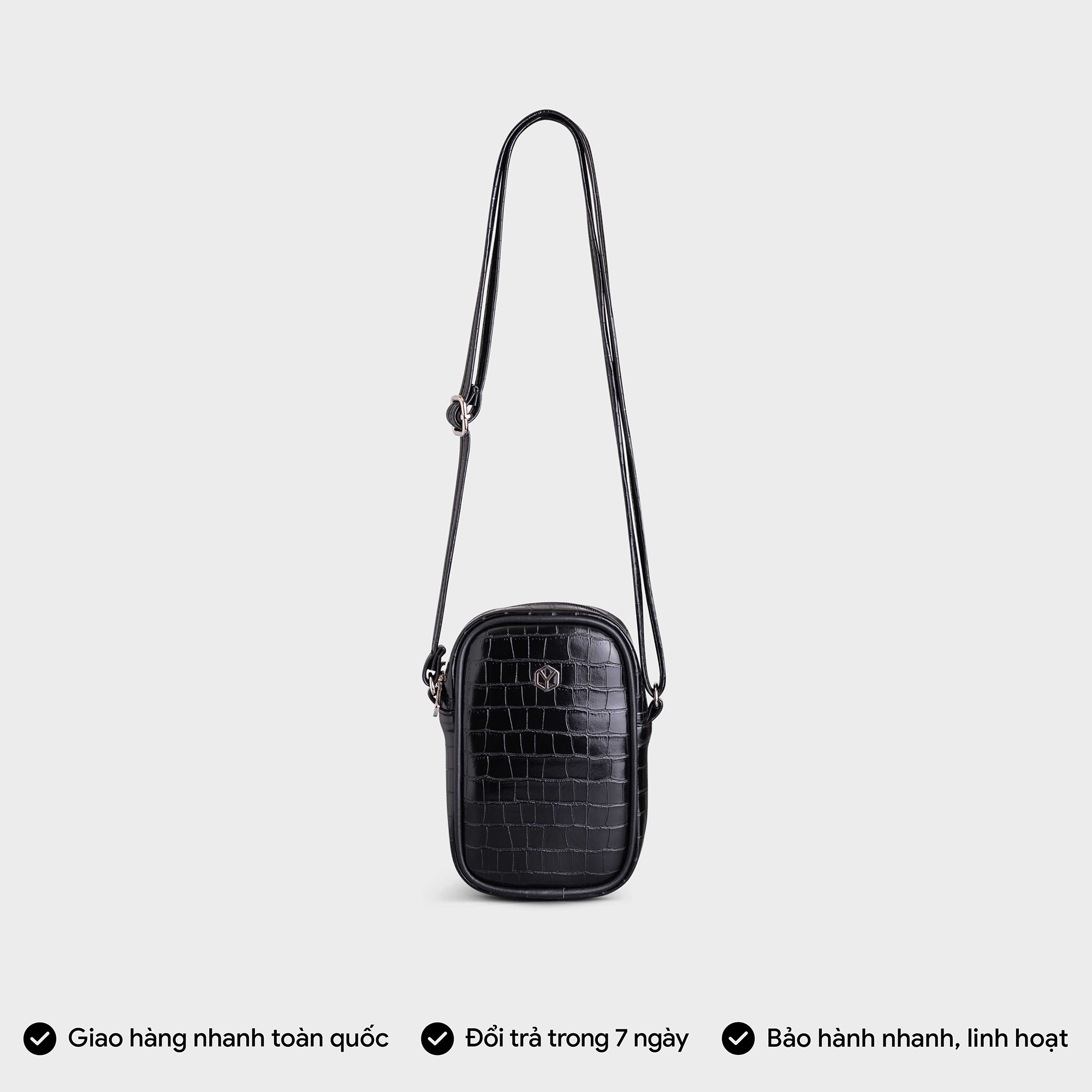Túi Yuumy ( Thời trang nữ đi chơi sành điệu size 11 - Túi đeo chéo da Verein YN187 )