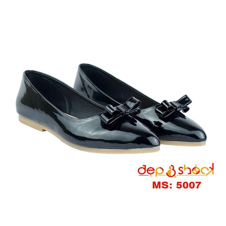 Giày búp bê đính nơ đế bệt có size lớn 42 43 MS 5007