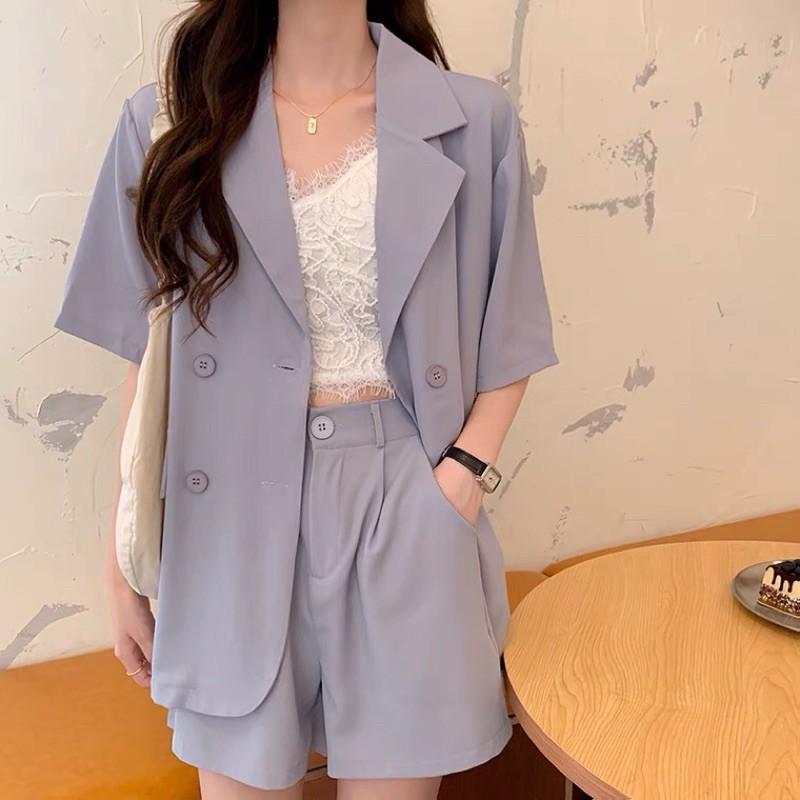 SET VEST BLAZER PASTEL MÙA HÈ 2021