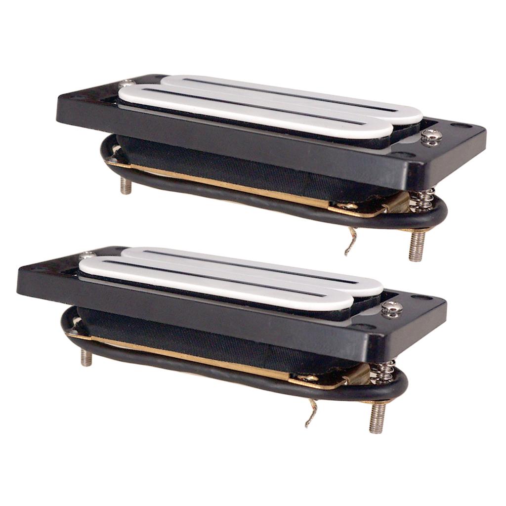 1 Bộ Nóng Đường Sắt Lưỡi Kép Humbucker Ghita Điện Cổ & Cầu