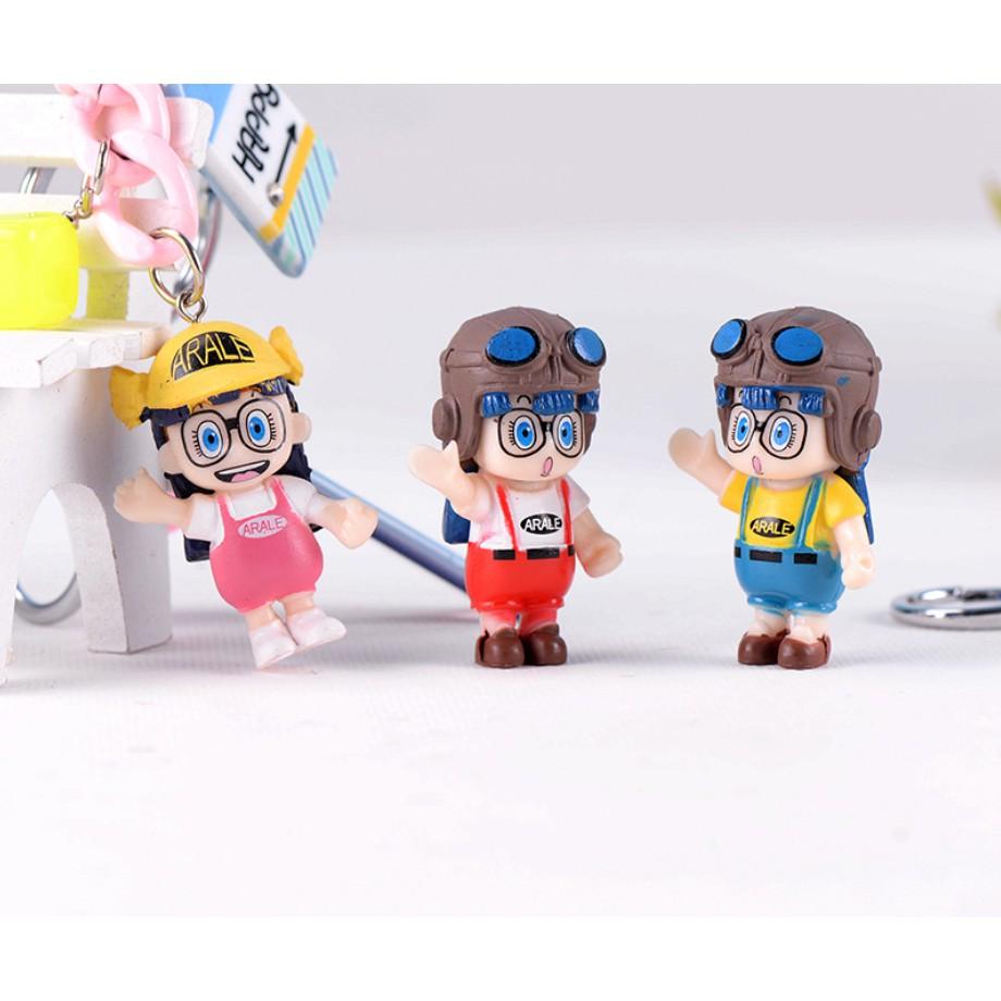 KHO-HN * Combo 04 mô hình Arale siêu cute cho các bạn trang trí tiểu cảnh, chế móc chìa khóa DIY