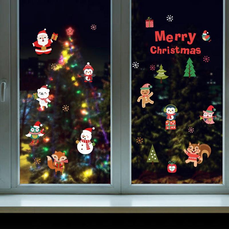 Decal con thú noel