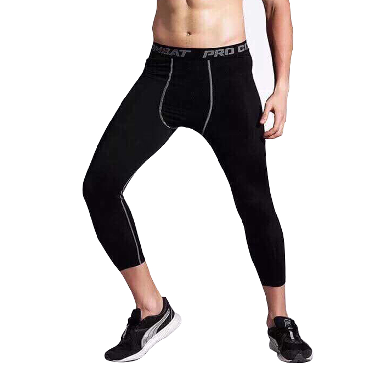 Quần giữ nhiệt COMBAT PRO Quần Legging Nam tập Gym bóng đá bóng rổ