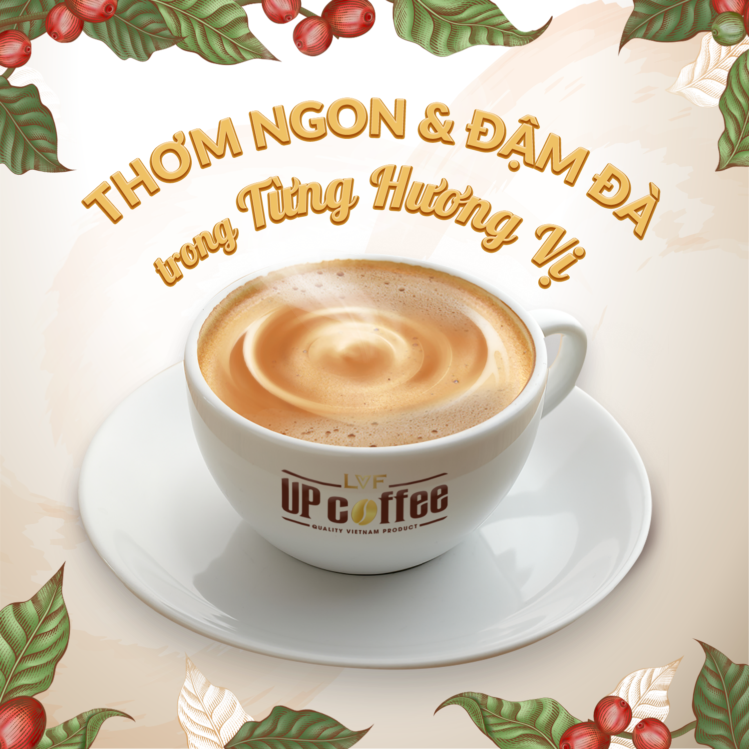 Cà phê hòa tan UP Coffee 3in1 Cao Cấp