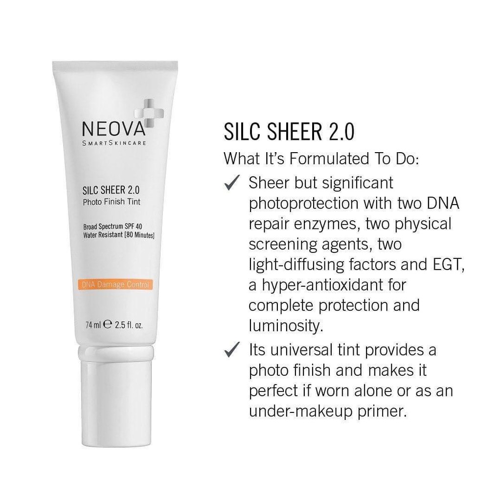 Kem chống nắng bảo vệ da Neova SPF 40 DNA Damage Control Sicl Sheer 2.0