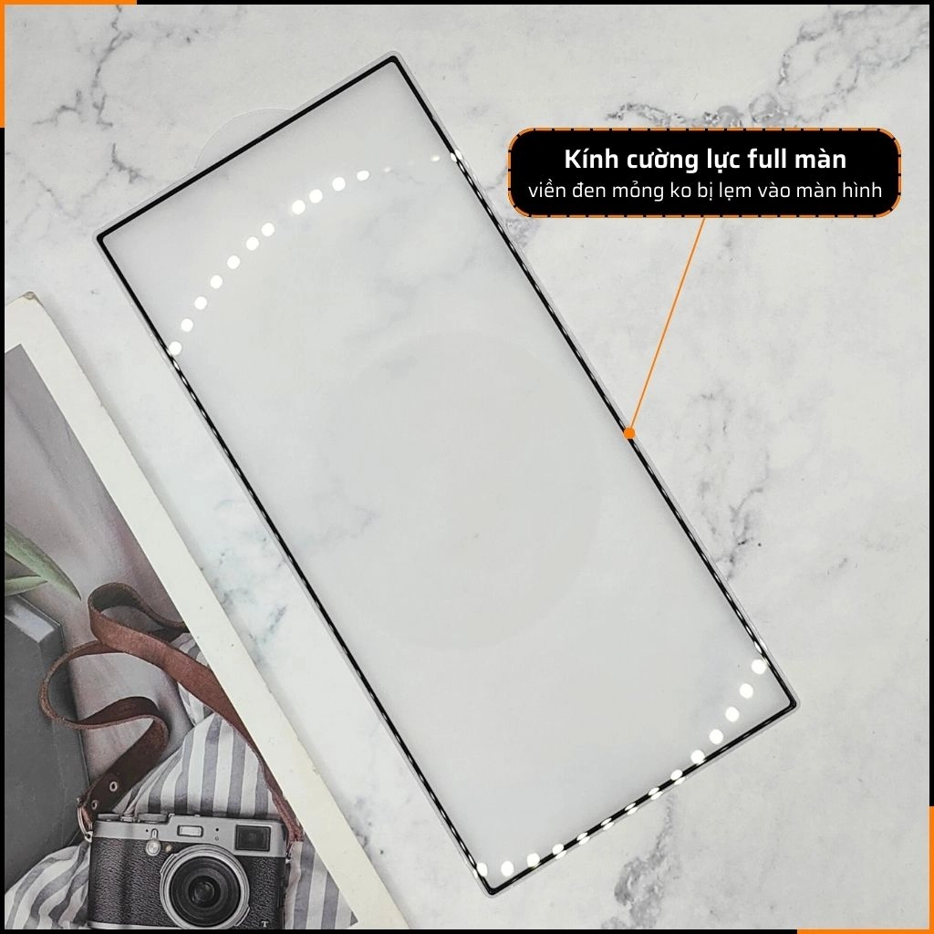 Kính Cường lực KUZOOM SS S25 Ultra - S24 Ultra - S24 Plus trong suốt full màn hình AKZ ( hàng chính hãng)