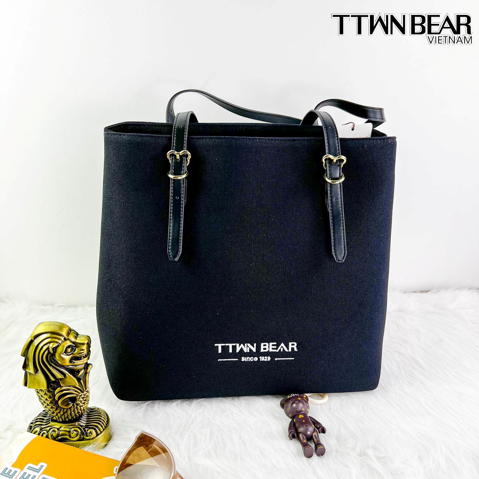 Túi tote da DV870 TTWN BEAR đeo chéo thời trang công sở