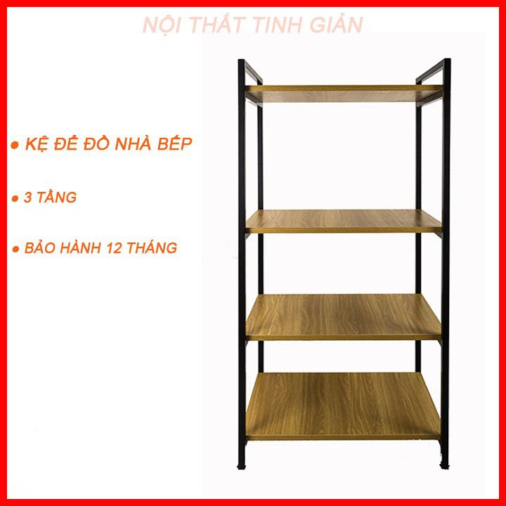 Kệ Để Lò Vi Sóng, Lắp ráp thông minh, thép không gỉ sơn tĩnh điện, kệ lò vi sóng chịu lực tốt rộng 50- 60cm sâu 30- 40cm