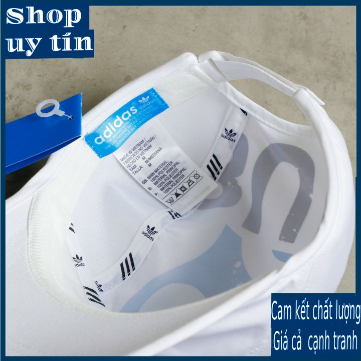 Freeship - MŨ/NÓN KẾT LƯỠI TRAI THỂ THAO A.D.D ORIGINAL DÙ ĐUÔI DÁN, HỌA TIẾT IN THỜI TRANG NAM NỮ CAO CẤP - màu đen/ trắng