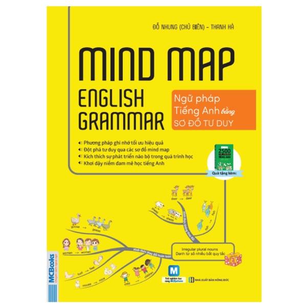 Sách Mindmap English Grammar - Ngữ Pháp Tiếng Anh Bằng Sơ Đồ Tư Duy