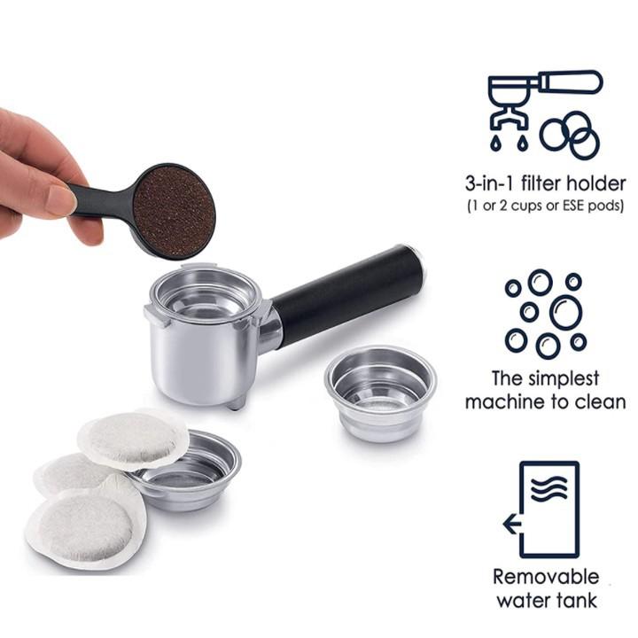 Máy Pha Cà Phê Chuyên Dụng Delonghi EC685.M 1300W - Hàng Nhập Khẩu