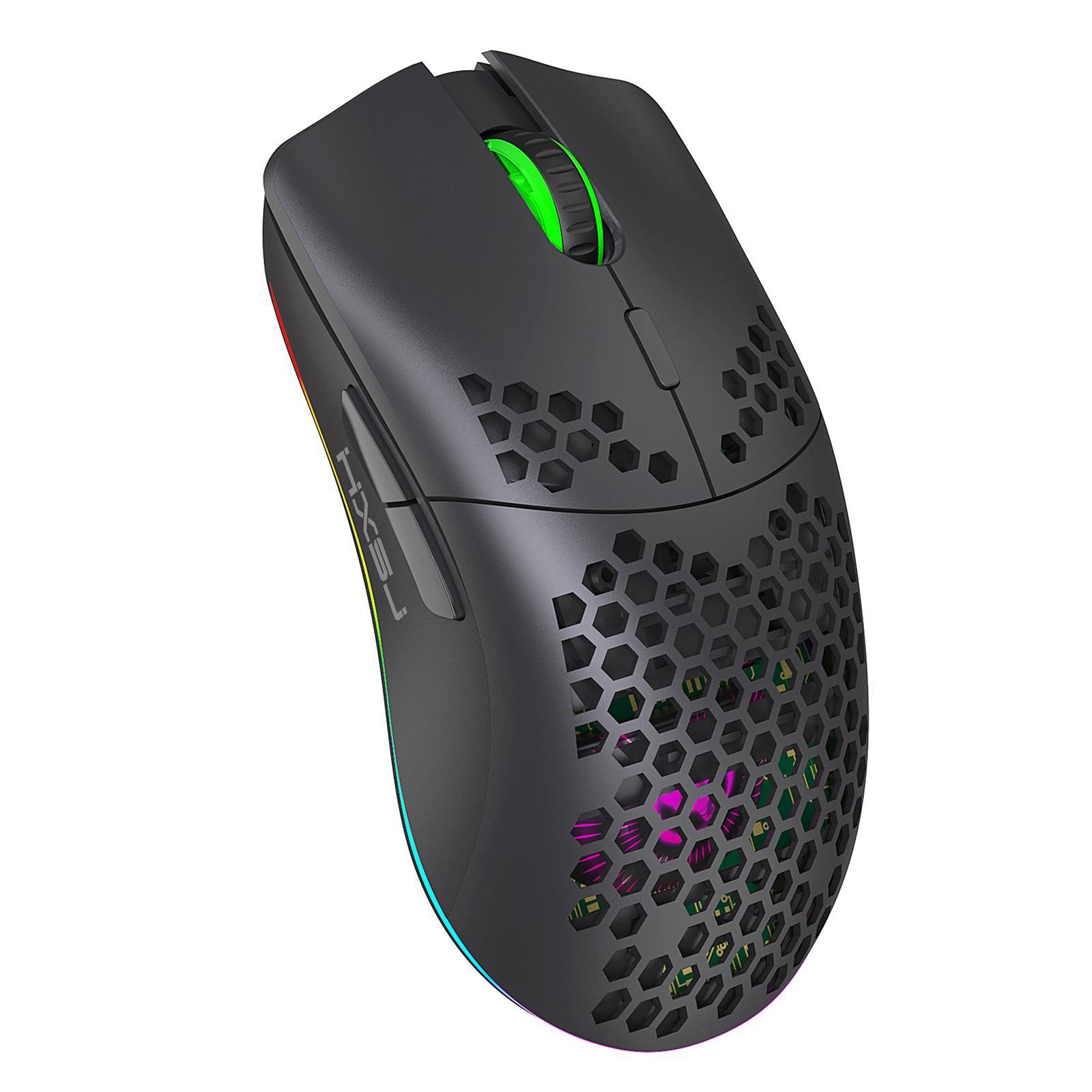 Gaming Mouse Rechargeable 7 RGB Backlit Colors 3200DPI for Office PC Desktop