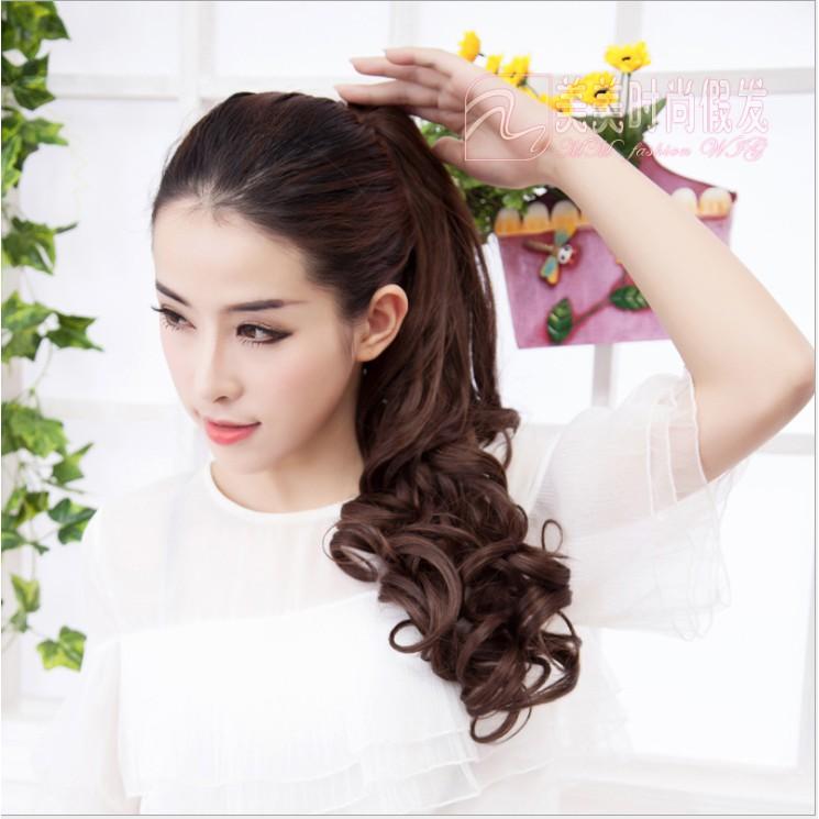 Ngoặm tóc xoăn cột đuôi Hàn Quốc, Đuôi tóc giả - NTG240