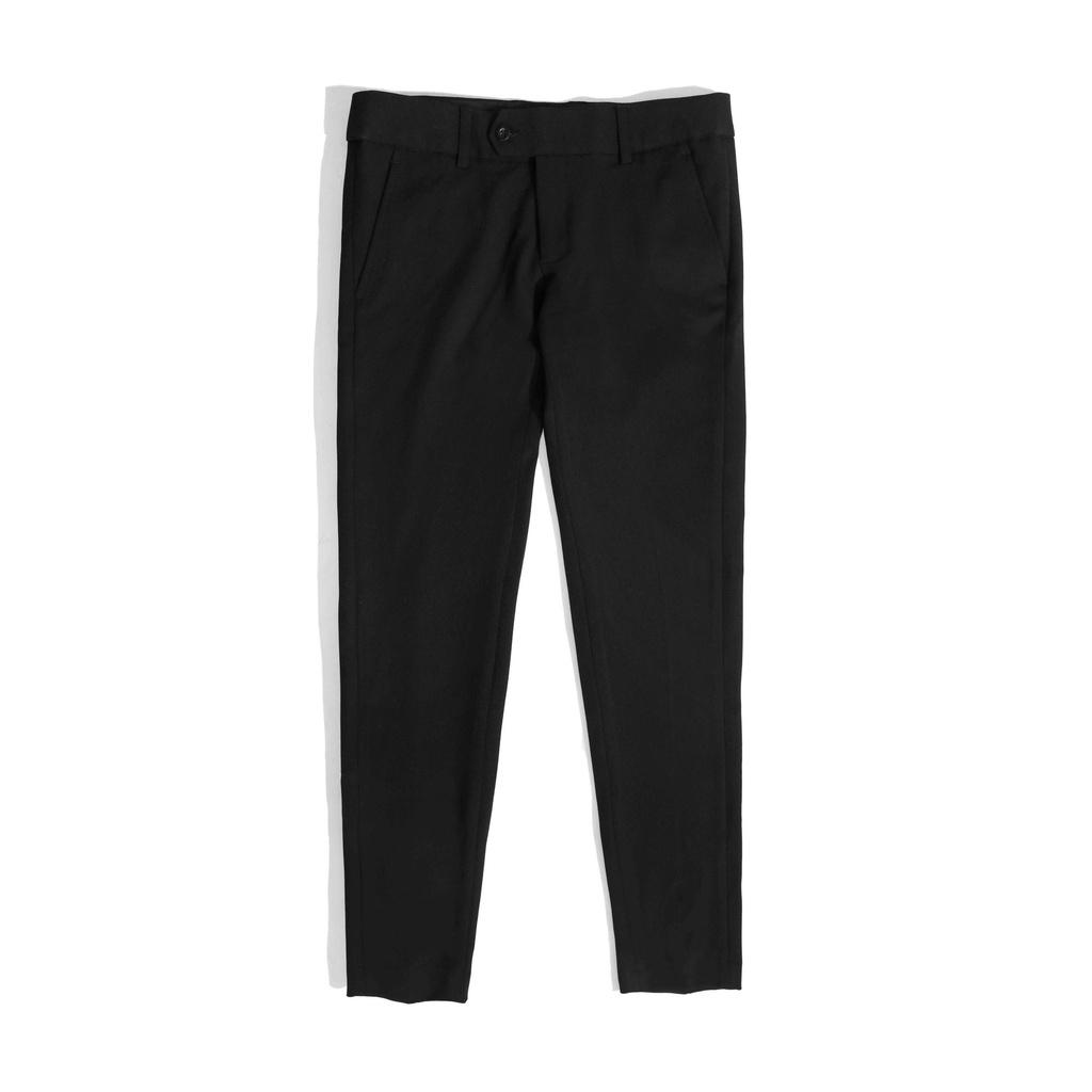 Quần Tây Dài Nam Màu Đen BY COTTON Trouser Basic Black 02