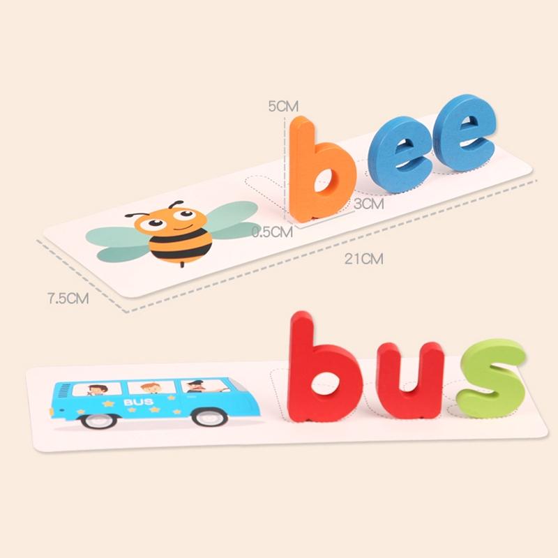 Bộ Thẻ Gỗ Học Từ Vựng Tiếng Anh Cho Bé