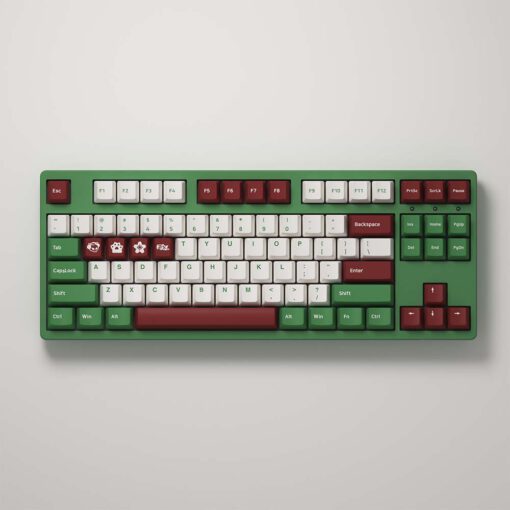 Bàn phím cơ AKKO 3087 v2 DS Matcha Red Bean (Akko switch v2) - Hàng Chính Hãng