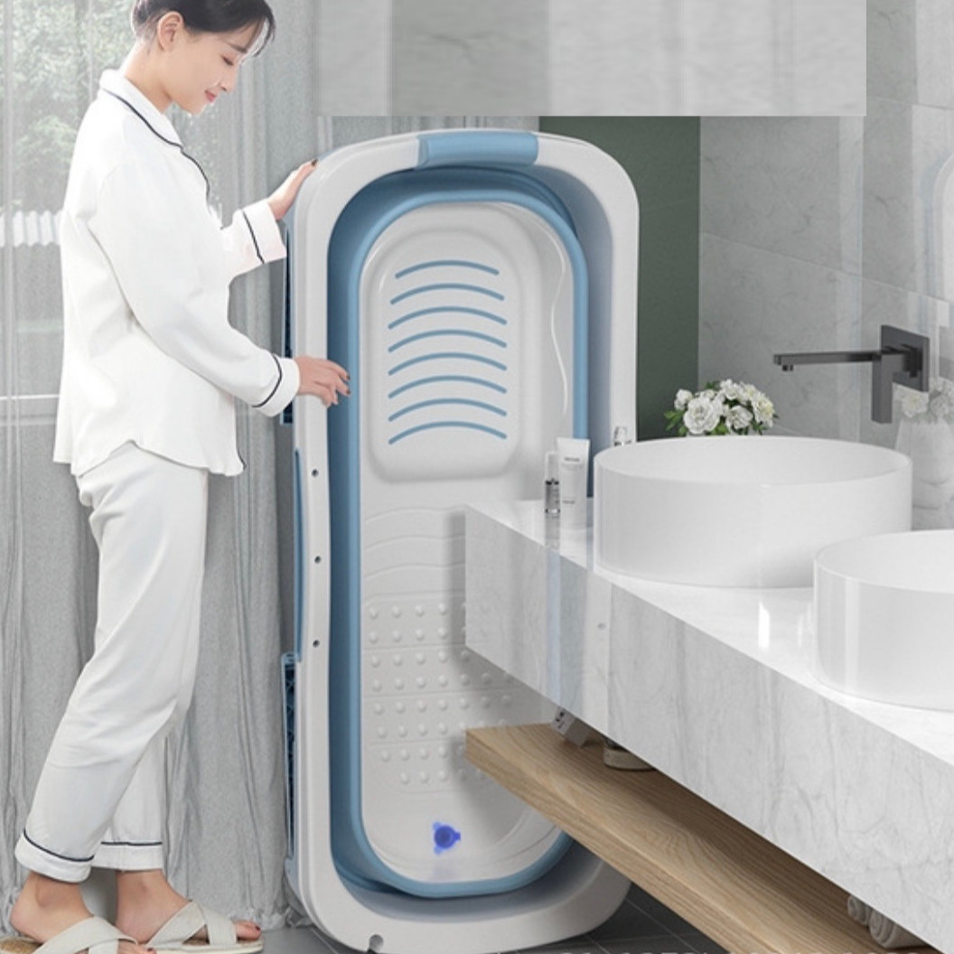 Bồn tắm silicon gấp gọn dùng được cả người lớn -1,43m - Không kèm nắp