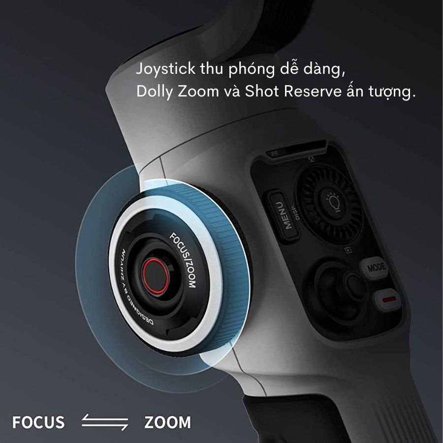 Gimbal Zhiyun Smooth 5S - Tay cầm chống rung 3 trục cho điện thoại phiên bản nâng cấp có joystick Zoom và Focus độc quyền - Hàng nhập khẩu