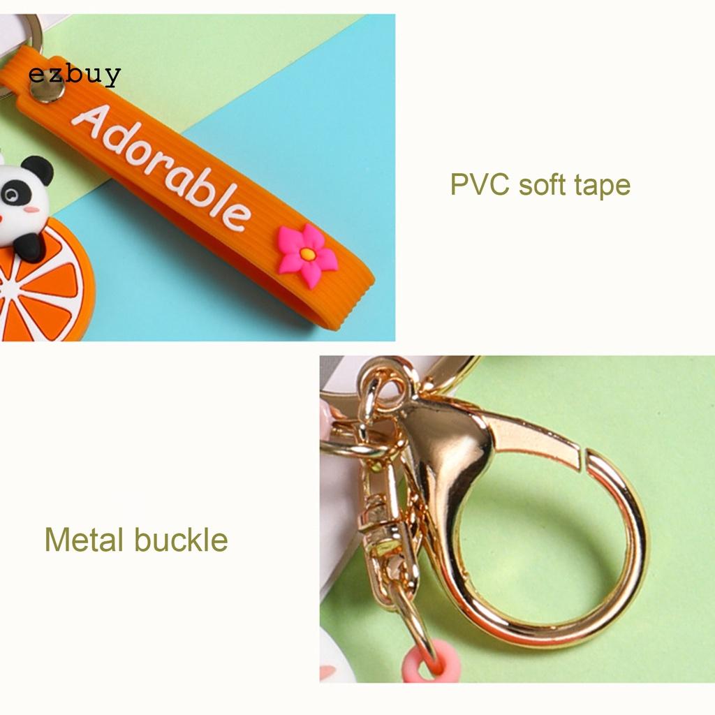 Móc khóa mini hình động vật dễ thương dùng trang trí xe hơi