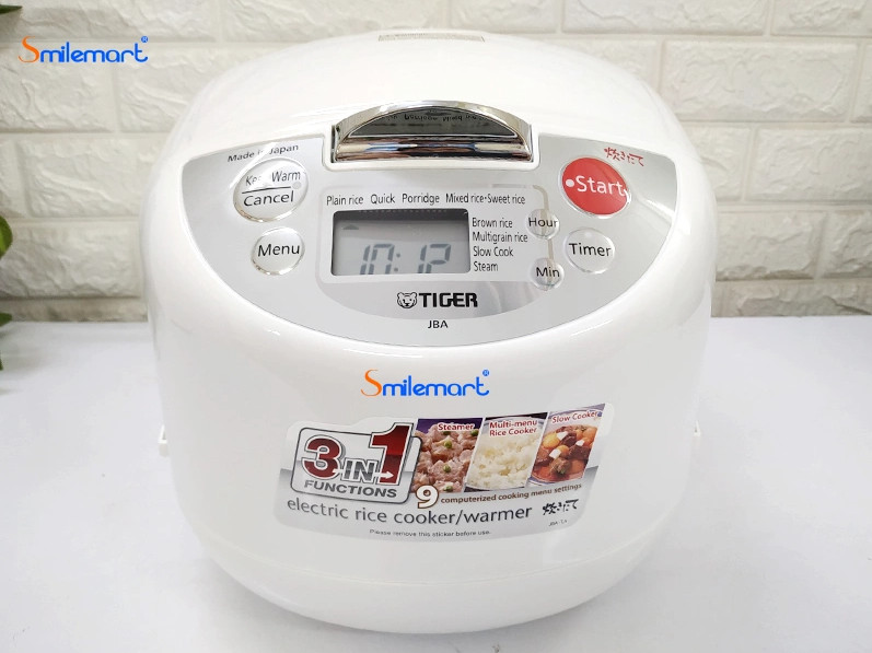 Nồi Cơm Điện Tử Tiger JBA-A10W - 1L - Hàng chính hãng