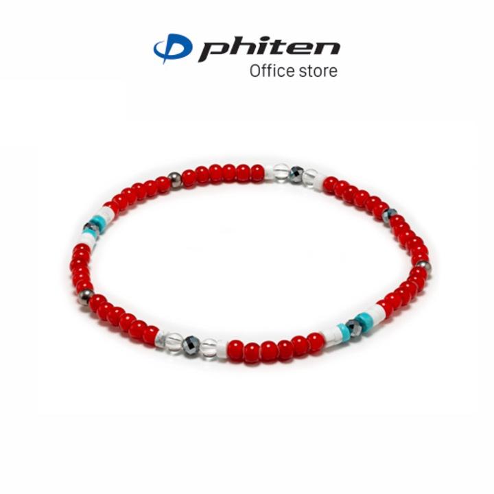 Vòng đeo chân Phiten glass beads anklet XJE37700/XJE37800