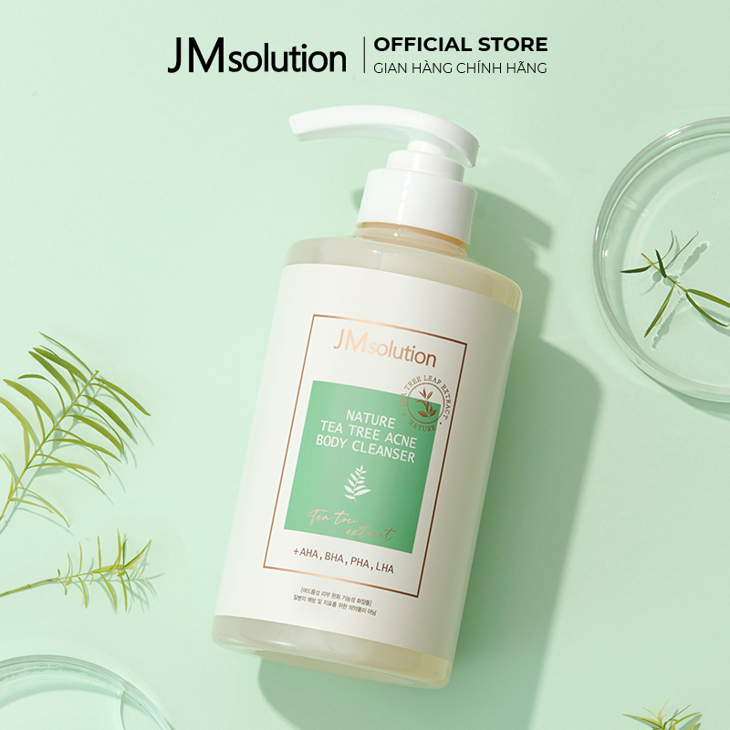 Sữa Tắm Chiết Xuất Tràm Trà JMsolution Nature Tea Tree Acne Body Cleanser 500ml