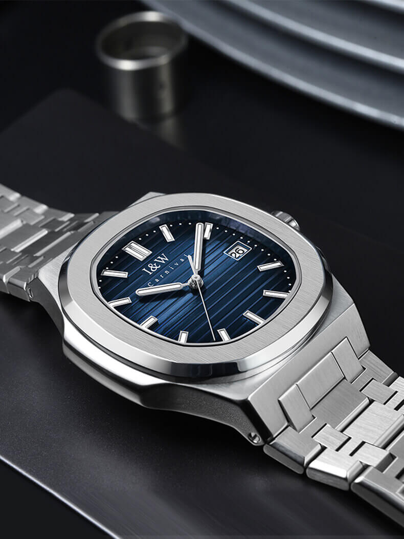 Đồng hồ nam chính hãng IW Carnival IW721G-10,kính sapphire,chống xước,chống nước 50m,Bh 24 tháng,máy cơ (automatic)