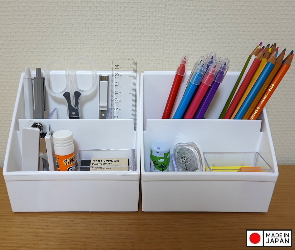 Khay đựng đồ đa dụng 2 ngăn Desk Labo - Made in Japan