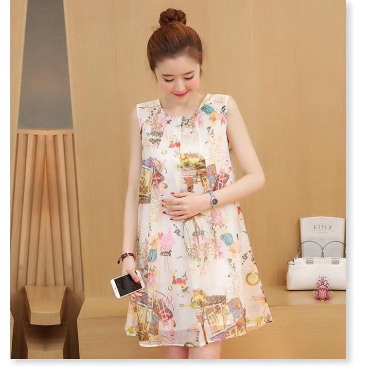 Đầm bầu đẹp thời trang Hàn Quốc