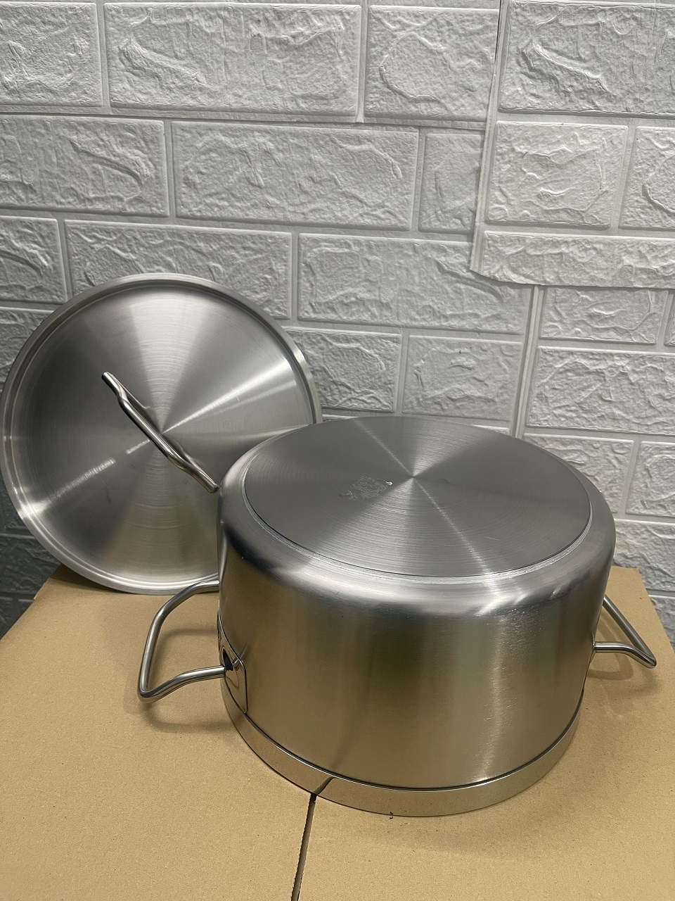 Nồi Inox 2 Quai Cao Cấp 3 Đáy _ Dung Tích: 6.3 Lít _