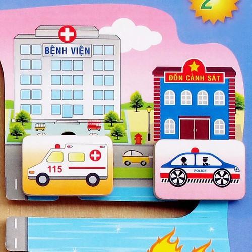 Đồ chơi gỗ Winwintoys - Bé học giao thông 69292