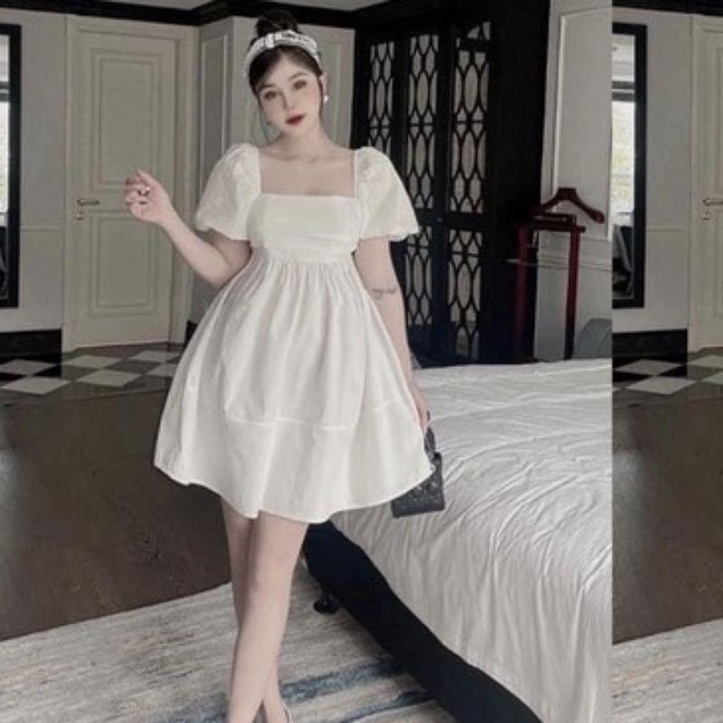 ĐẦM BABY DOLL BIGSIZE NƠ LƯNG ĐỦ MÀU