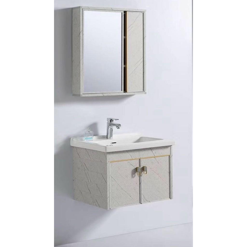 TỦ LAVABO NHÔM CAO CẤP 60x44cm Bảo Hành 5 năm