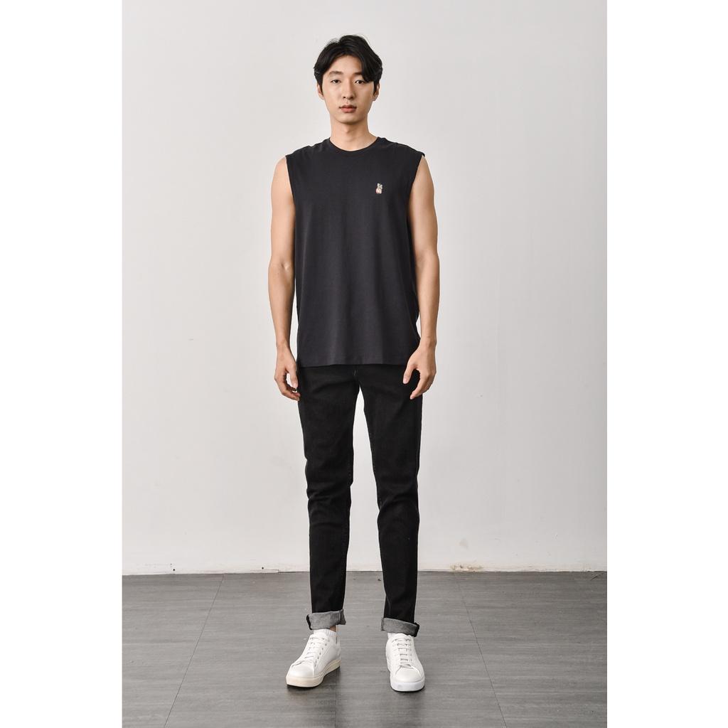 TANKTOP - Áo thun ba lỗ 3 màu basic chất đẹp, hình thêu - 10S21TTO002 LASTORE MENSWEAR