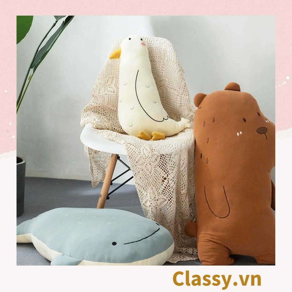 Gối ôm đồ chơi Classy gối ôm đầu trang trí nhà cửa hình con vật siêu mịn siêu êm B1368 - CÁ