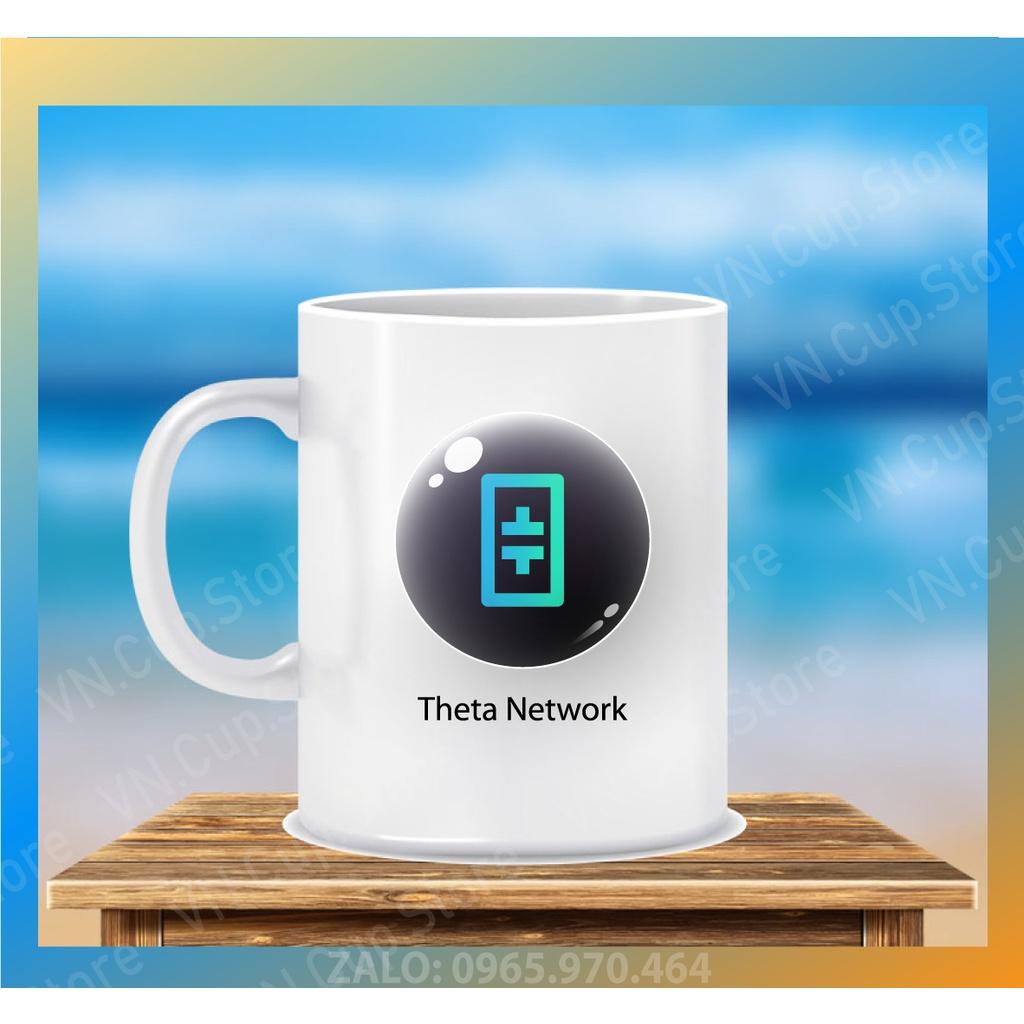 Ly Sứ,Cốc Sứ in Họa Tiết Đồng Coin THETA NETWORK - In Hình Ảnh, Logo Theo Yêu Cầu - In Hình CÁ NHÂN, LỚP, NHÓM, CÔNG TY