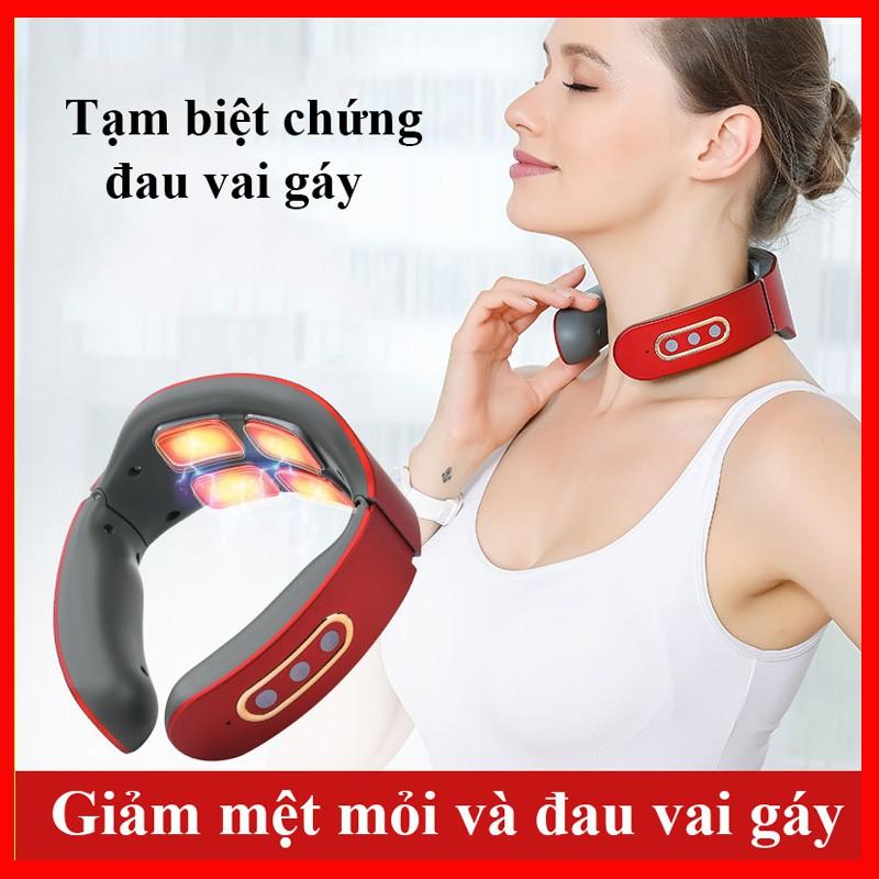 Máy massage cổ thông minh với 6 chế độ mát xa kích hoạt mô sâu giúp giảm đau ở nhà văn phòng xe hơi