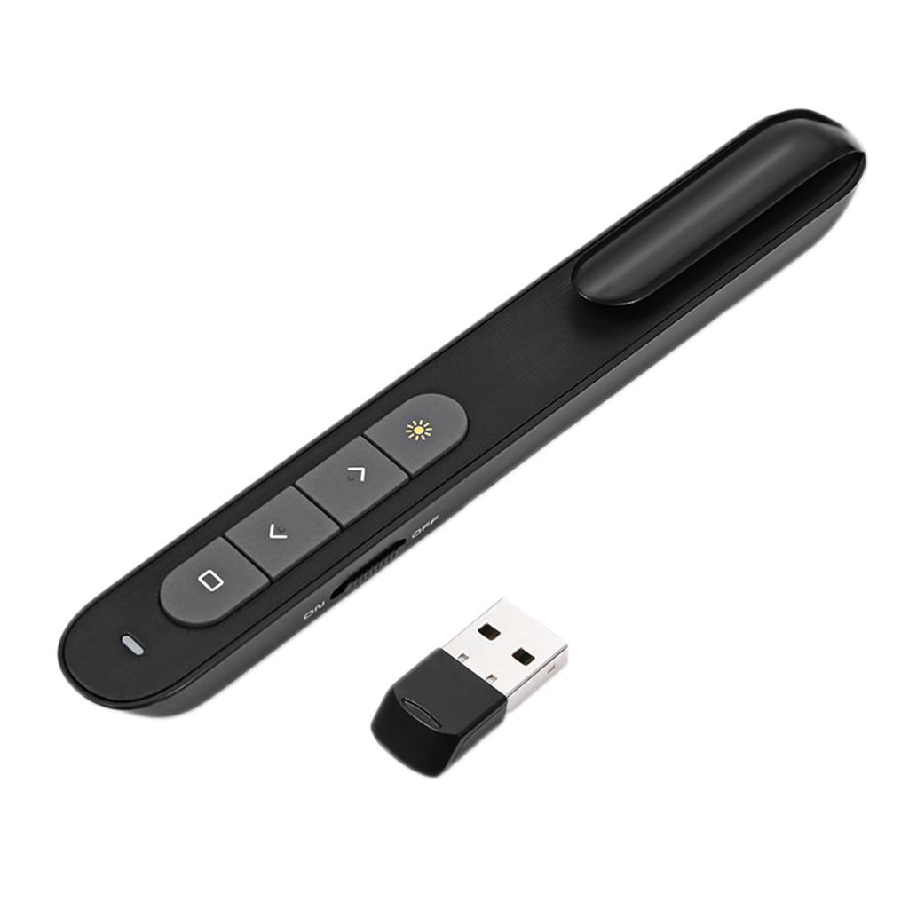 2xWireless Presenter Pen 2.4GHz USB RF Handheld Remote Control Pointer Pen