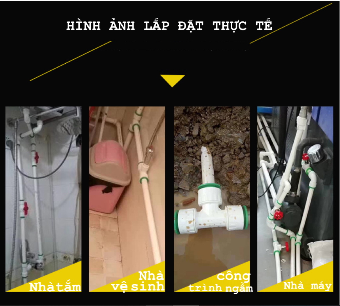 GÓC VUÔNG NỐI ỐNG PPr. Model:NV.001. Xuất Sứ: Hàn Quốc. Nối ống không cần keo hoặc hàn ống. tháo lắp dễ dàng