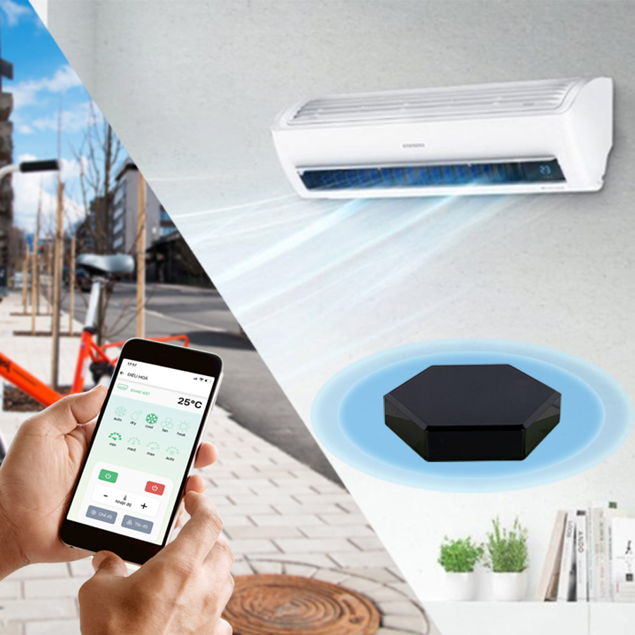 Bộ điều khiển Tivi, Máy lạnh [từ xa bằng điện thoại] Hunonic IR Smart | Điều khiển thiết bị Hồng ngoại từ xa