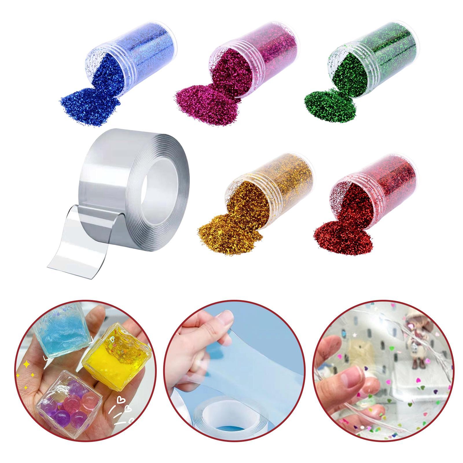 Entertainment Sticky Tape with Glitter Powder 1mm Thickness Party Game