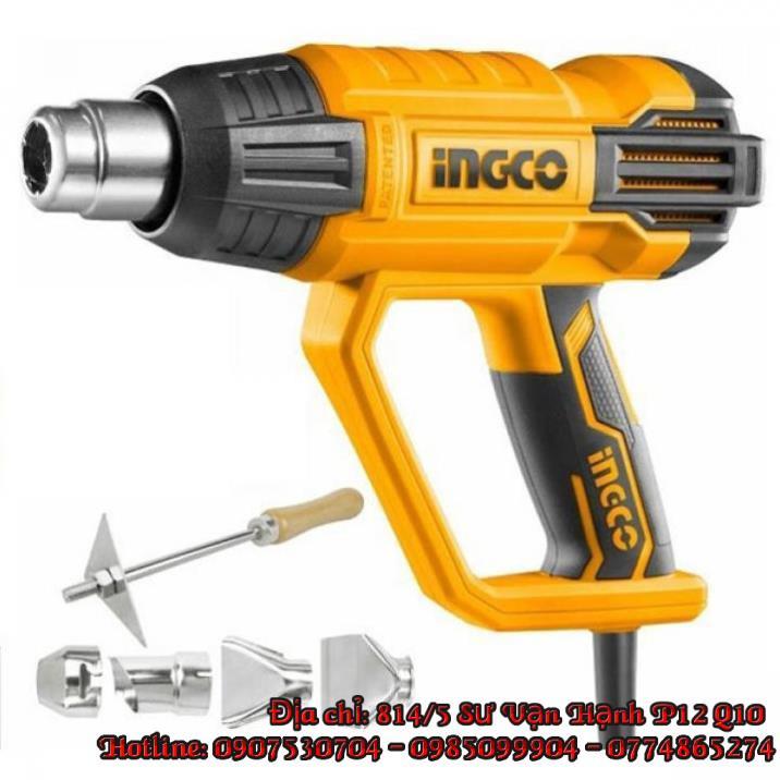 Máy khò thổi nhiệt hơi nóng công suất 2000W INGCO HG200028 -